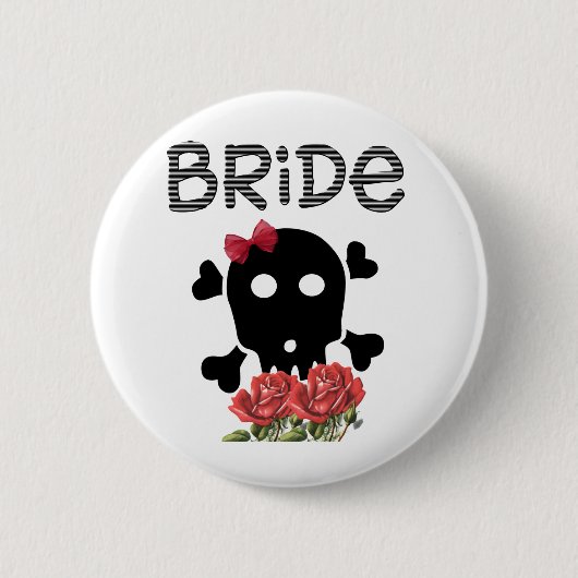 Skull Bride Button (Vorderseite)