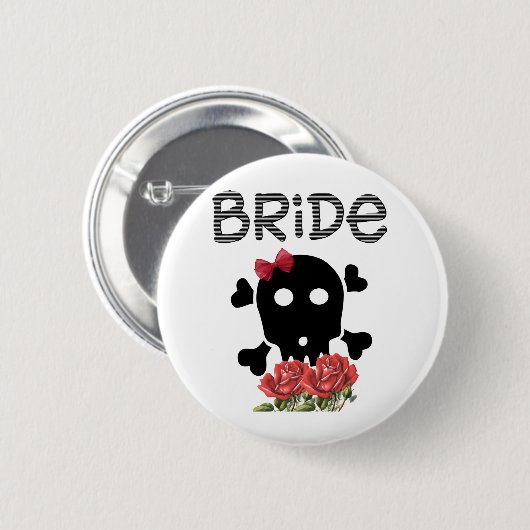 Skull Bride Button (Vorne & Hinten)