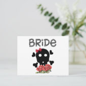 Skull Bride Postkarte (Stehend Vorderseite)