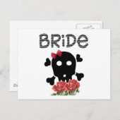 Skull Bride Postkarte (Vorne/Hinten)