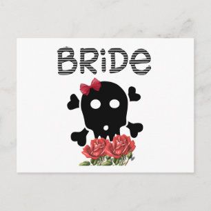 Skull Bride Postkarte