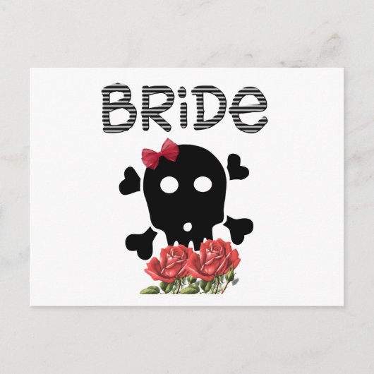 Skull Bride Postkarte (Vorderseite)