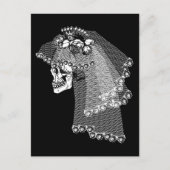 Skull Bride Postkarte (Vorderseite)