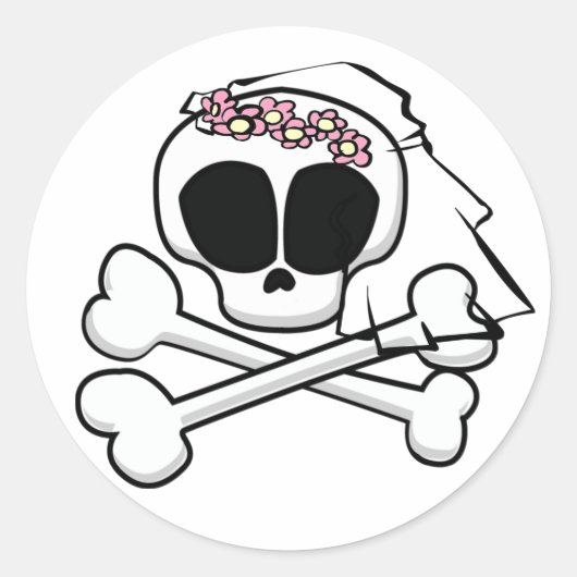 Skull Bride Stickers (Vorderseite)