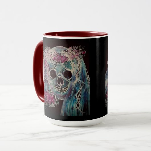 Skull Bride Tasse 15 oz. (Vorderseite Links)