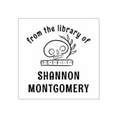 Skull-Buchzeichen aus der Bibliothek Ihres Namensb Gummistempel (Prägung)