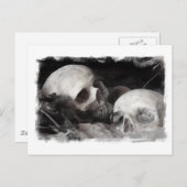Skull Buddies Postkarte (Vorne/Hinten)