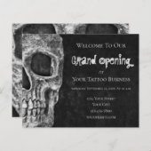 Skull Budget Grand Opening Schwarz-weiß Tattoo Sho (Vorne/Hinten)