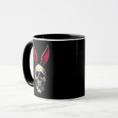 Skull Bunny – Dark Easter Art - caneca Tasse (Vorderseite Links)