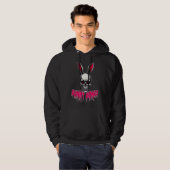 Skull Bunny – Dark Easter Art - moletom Hoodie (Vorne ganz)
