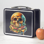 Skull Burger Metall Brotdose (Beispiel)
