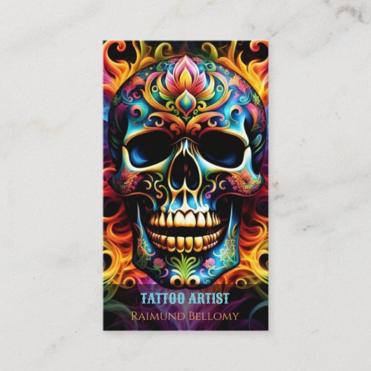 Skull Business Card Visitenkarte (Vorderseite)