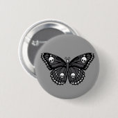 Skull Butterfly Button (Vorne & Hinten)
