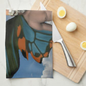 Skull Butterfly Handtuch (Viertel Falte)