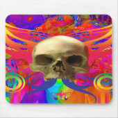 Skull Butterfly in Color Mouse Mat Mousepad (Vorne)