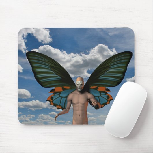 Skull Butterfly Mousepad (Mit Mouse)