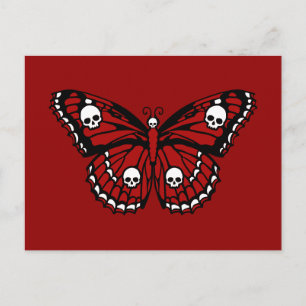 Skull Butterfly Postkarte