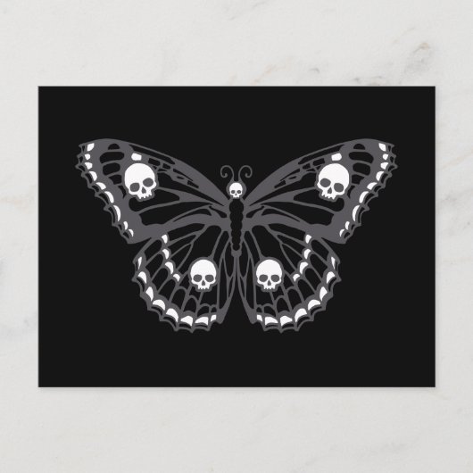 Skull Butterfly Postkarte (Vorderseite)
