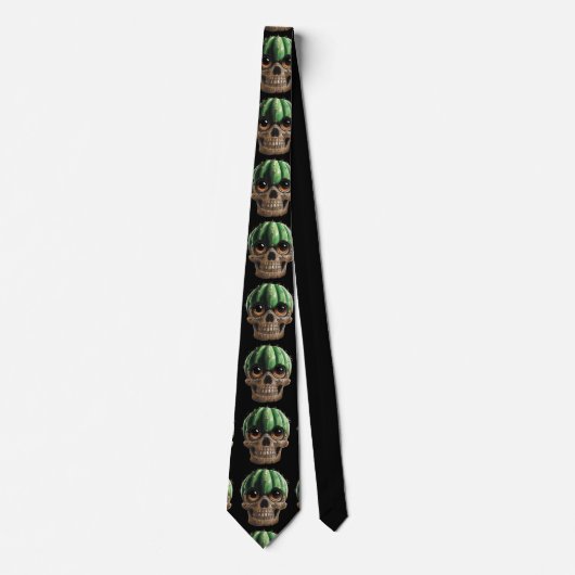 Skull Cactus Tie Krawatte (Vorderseite)