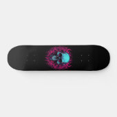 Skull Calavera Black Skateboard (Horizontal)