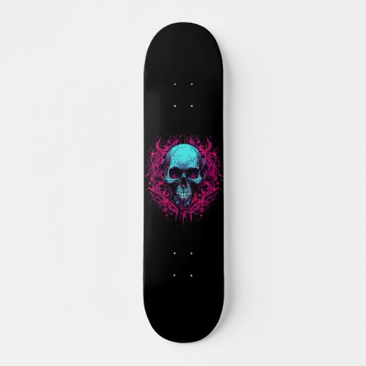 Skull Calavera Black Skateboard (Vorne)