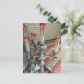 Skull Candelabra Postkarte (Stehend Vorderseite)