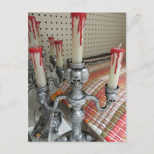Skull Candelabra Postkarte (Vorderseite)