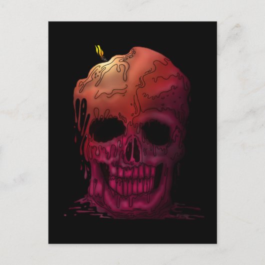 Skull Candle Postkarte (Vorderseite)