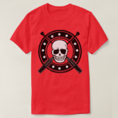 Skull Canoe Canoeing Lover Pirate Lover Geschenk I T-Shirt (Design vorne)