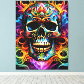 Skull Canvas Print Leinwanddruck (Insitu (Holzboden))