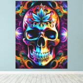 Skull Canvas Print Leinwanddruck (Insitu (Holzboden))