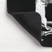 Skull Cat Christmas Mousepad (Ecke)