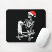 Skull Cat Christmas Mousepad (Mit Mouse)