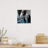 Skull Cat Shadow Work Hexchy AI Art Matt Value Poster (Küche)