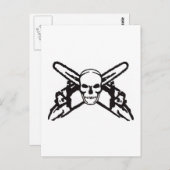 Skull & Chainsaws Postkarte (Vorne/Hinten)