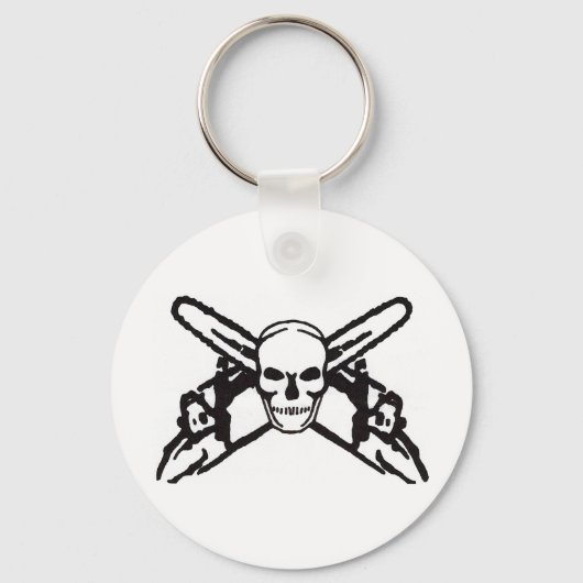Skull & Chainsaws Schlüsselanhänger (Vorderseite)