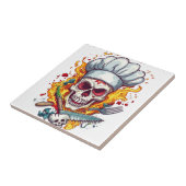 Skull Chef Kitchen Master Fliese (Seite)