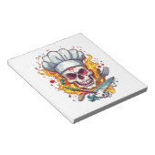 Skull Chef Küchenmeister Notizblock (angewinkelt)