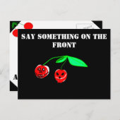 Skull Cherries Postcard Postkarte (Vorne/Hinten)