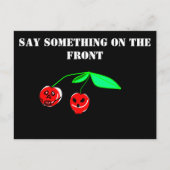 Skull Cherries Postcard Postkarte (Vorderseite)