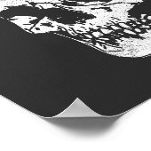 Skull Cherry Spooky und Sweet Gothic Halloween Poster (Ecke)