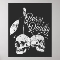 Skull Cherry Spooky und Sweet Gothic Halloween
