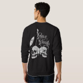 Skull Cherry Spooky und Sweet Gothic Halloween Sweatshirt (Schwarz voll)