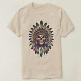 Skull Chief Native American T-Shirt