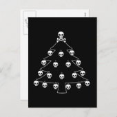 Skull Christmas Tree Feiertagspostkarte (Vorne/Hinten)