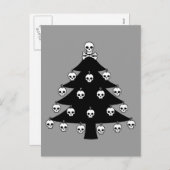 Skull Christmas Tree Feiertagspostkarte (Vorne/Hinten)
