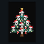 Skull Christmas Tree Pajama Cool Skeleton Santa Fotodruck<br><div class="desc">Skull Christmas Tree Pajama Cool Skelett Weihnachtsmannmütze Xmas</div>