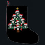 Skull Christmas Tree Pajama Cool Skeleton Santa Kleiner Weihnachtsstrumpf<br><div class="desc">Skull Christmas Tree Pajama Cool Skelett Weihnachtsmannmütze Xmas</div>