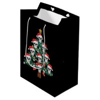 Skull Christmas Tree Pajama Cool Skeleton Santa