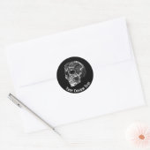 Skull Classic Round Sticker (Umschlag)